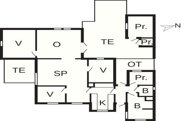 Foto van 6 Personen vakantie huis in Væggerløse - Vakantiehuis in Væggerløse - FloorPlan