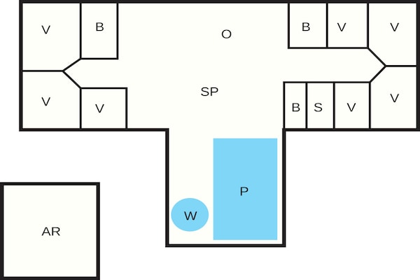 Foto van 4 sterren vakantie huis in Ulfborg - Vakantiehuis in Ulfborg - FloorPlan