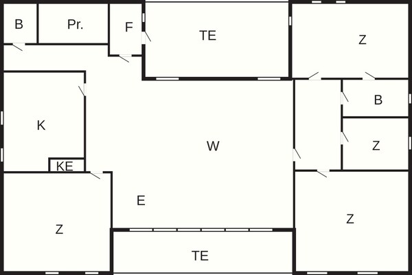 Foto van 8 Personen vakantie huis in Martofte - Vakantiehuis in Martofte - FloorPlan