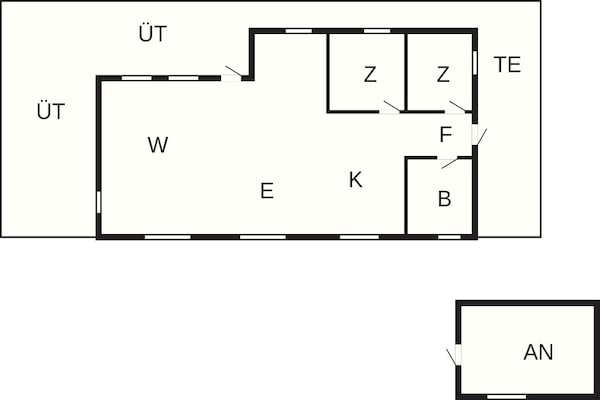 Foto van 6 Personen vakantie huis in Hadsund - Vakantiehuis in Hadsund - FloorPlan