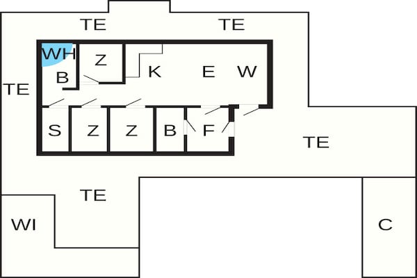Foto van Luxe spa-retraite in Thorsager - Vakantiehuis in Rønde - FloorPlan