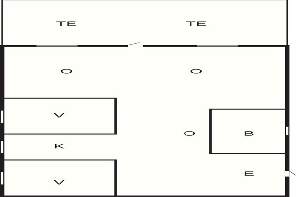 Foto van 6 Personen vakantie huis in Øyslebø - Vakantiehuis in Øyslebø - FloorPlan