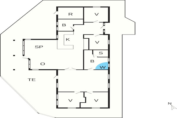 Foto van 5 sterren vakantie huis in Løkken - Vakantiehuis in Løkken - FloorPlan