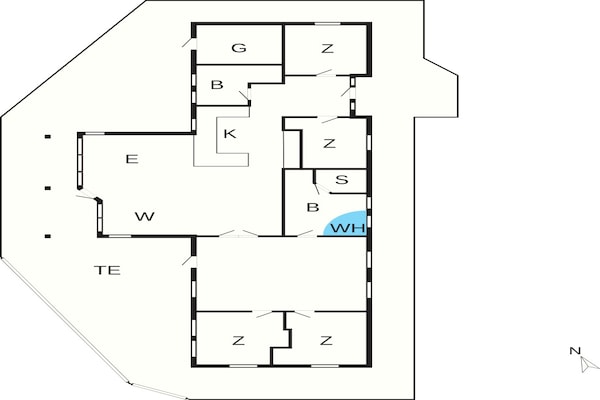 Foto van 5 sterren vakantie huis in Løkken - Vakantiehuis in Løkken - FloorPlan