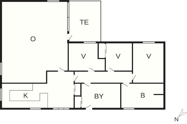 Foto van 6 Personen vakantie huis in Skagen - Vakantiehuis in Skagen - FloorPlan