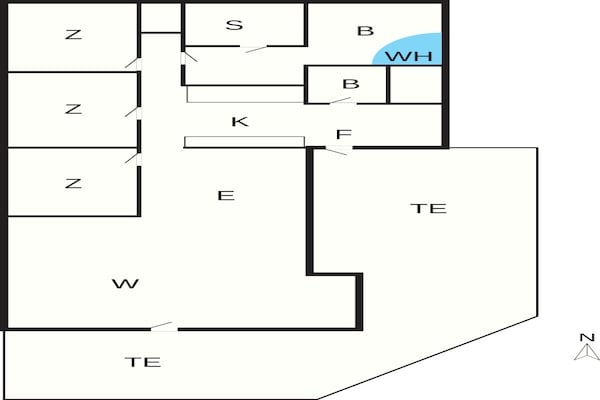 Foto van 4 sterren vakantie huis in Harboøre - Vakantiehuis in Harboøre - FloorPlan