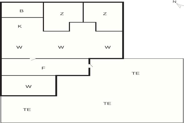 Foto van 5 Personen vakantie huis in Eiken - Vakantiehuis in Eiken - FloorPlan