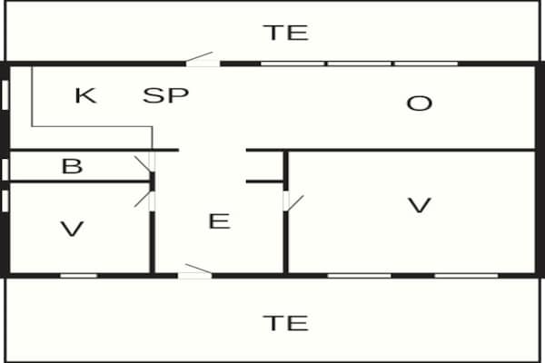 Foto van 6 persoons vakantie huis in Ebeltoft-By Traum - Vakantiehuis in Ebeltoft - FloorPlan