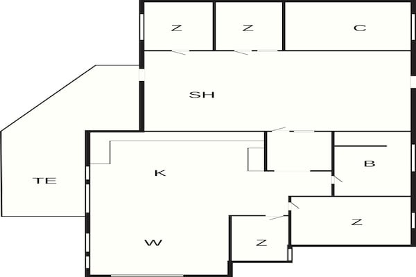 Foto van 4 sterren vakantie huis in Hals - Vakantiehuis in Hals - FloorPlan