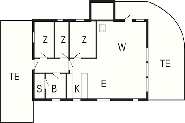 Foto van Saunaretraite in Blabjerg - Vakantiehuis in Nørre Nebel - FloorPlan
