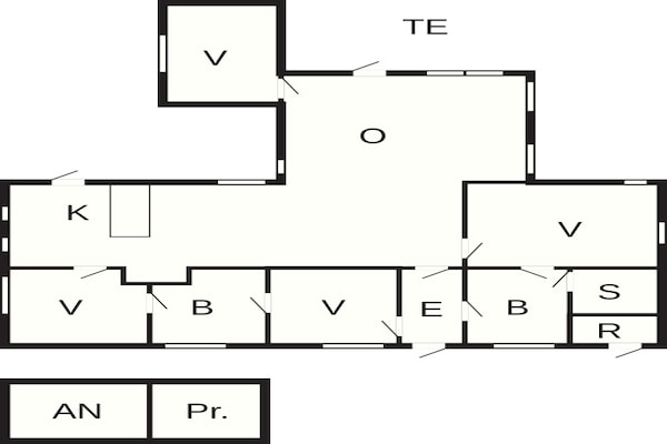 Foto van Vakantiehuis aan zee met sauna - Vakantiehuis in Væggerløse - FloorPlan