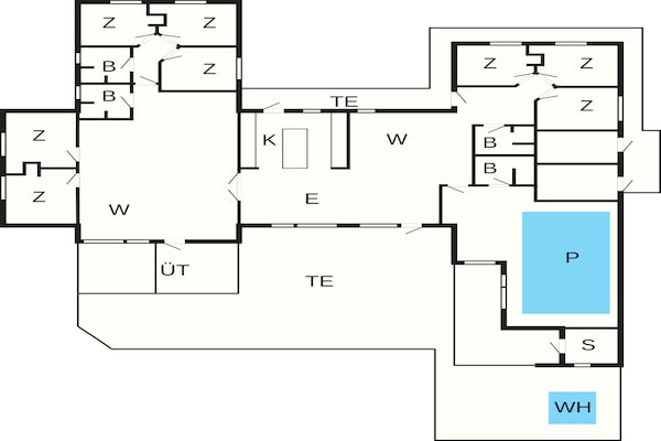 Foto van 5 sterren vakantie huis in Hasle - Vakantiehuis in Hasle - FloorPlan