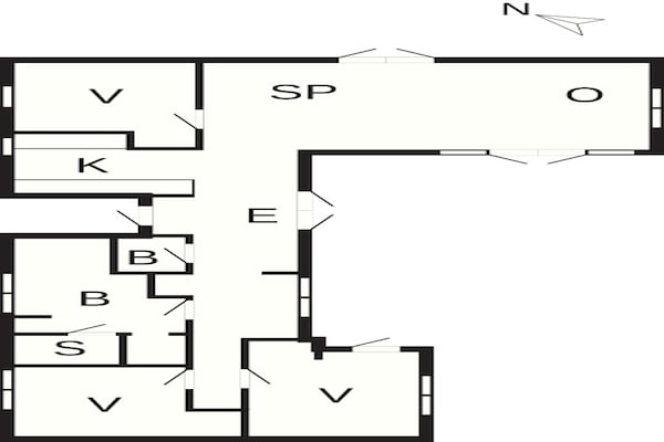 Foto van 4 sterren vakantie huis in Vejby - Vakantiehuis in Vejby - FloorPlan