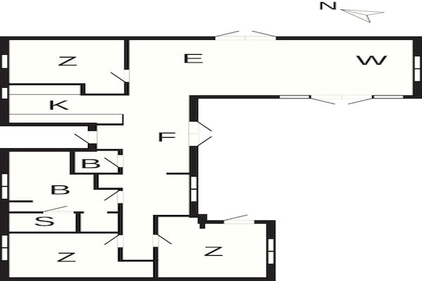 Foto van 4 sterren vakantie huis in Vejby - Vakantiehuis in Vejby - FloorPlan