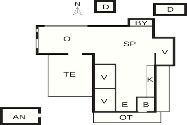 Foto van 8 Personen vakantie huis in Hadsund - Vakantiehuis in Hadsund - FloorPlan