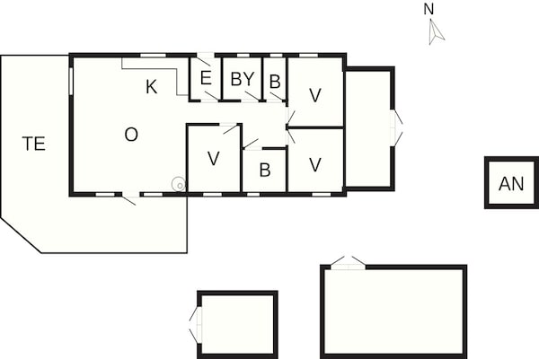 Foto van 8 Personen vakantie huis in Hovborg - Vakantiehuis in Hovborg - FloorPlan