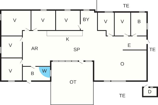 Foto van 4 sterren vakantie huis in Væggerløse - Vakantiehuis in Væggerløse - FloorPlan