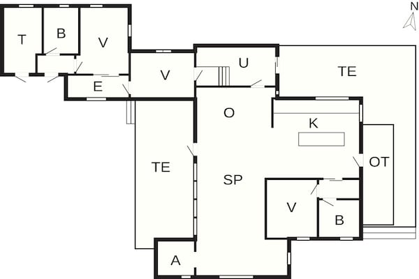 Foto van 4 sterren vakantie huis in Juelsminde - Vakantiehuis in Juelsminde - FloorPlan