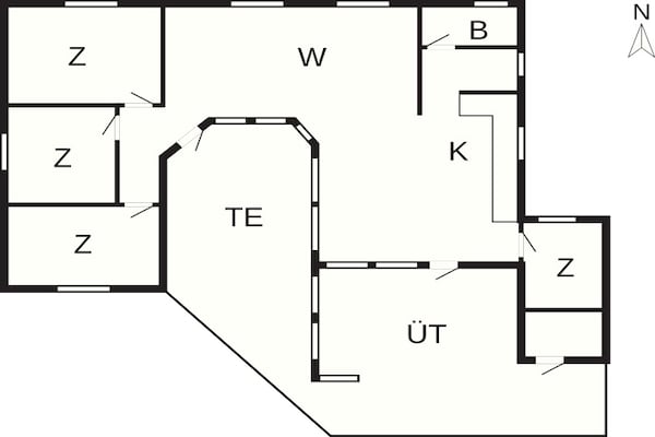 Foto van 8 Personen vakantie huis in Fårvang - Vakantiehuis in Fårvang - FloorPlan
