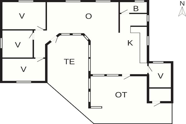 Foto van 8 Personen vakantie huis in Fårvang - Vakantiehuis in Fårvang - FloorPlan