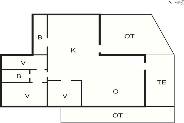 Foto van 4 sterren vakantie huis in Sæby - Vakantiehuis in Sæby - FloorPlan