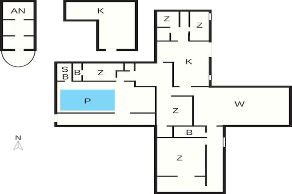 Foto van 5 sterren vakantie huis in KNÄRED - Vakantiehuis in KNÄRED - FloorPlan