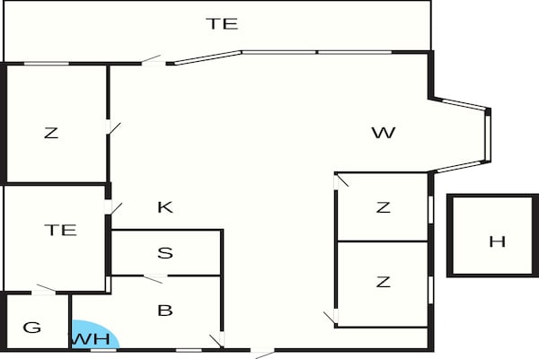 Foto van 6 persoons vakantie huis in Jerup-By Traum - Vakantiehuis in Jerup - FloorPlan