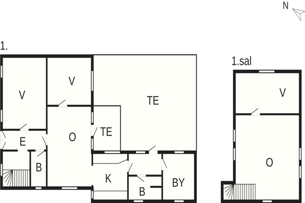 Foto van 6 Personen vakantie huis in Marstal - Vakantiehuis in Marstal - FloorPlan