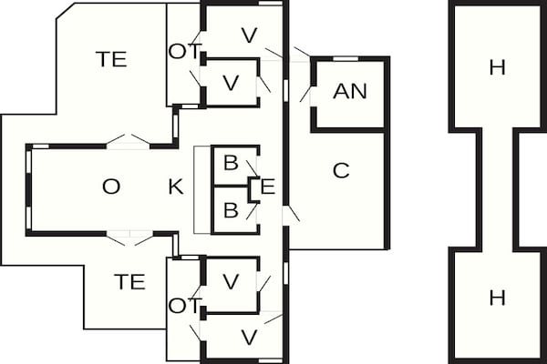 Foto van 10 persoons vakantie huis in Glesborg-By Traum - Vakantiehuis in Glesborg - FloorPlan