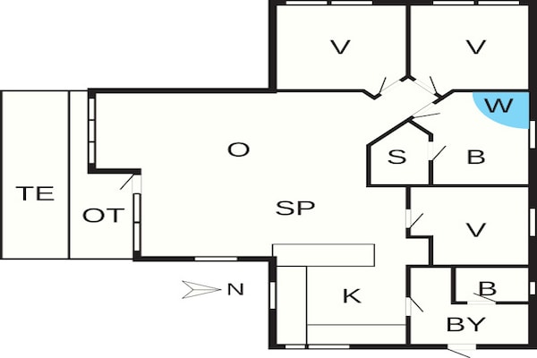Foto van Luxe spa-resort aan de golfbaan - Vakantiehuis in Ålbæk - FloorPlan