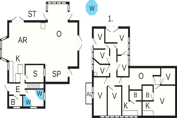 Foto van Herenhuis met spa en activiteiten - Vakantiehuis in Haderslev - FloorPlan