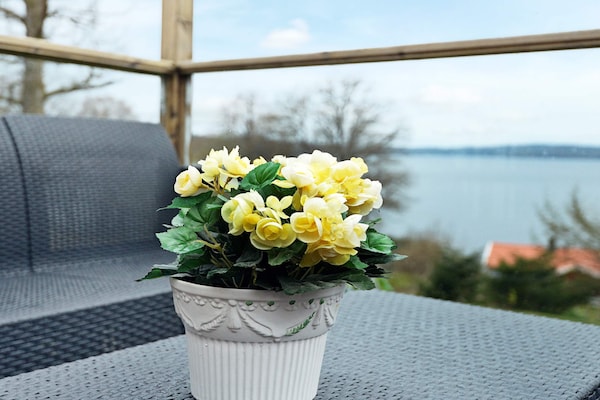 Foto van Hut aan het meer met uitzicht op het meer - Vakantiehuis in ALLINGSÅS, SVERIGE - View
