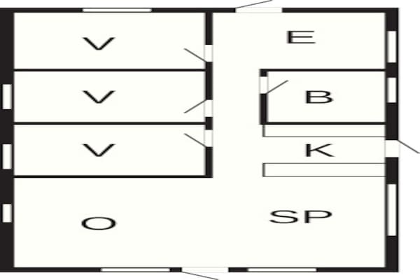 Foto van 6 persoons vakantie huis in Rømø-By Traum - Vakantiehuis in Rømø - FloorPlan