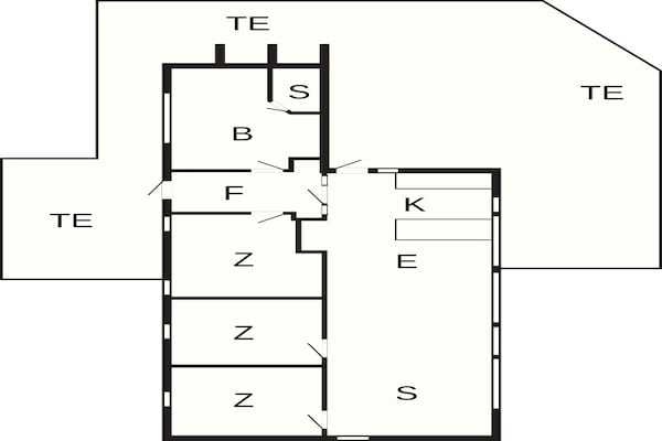 Foto van 4 persoons vakantie huis in Løkken - Vakantiehuis in Løkken - FloorPlan