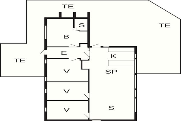Foto van 4 persoons vakantie huis in Løkken - Vakantiehuis in Løkken - FloorPlan
