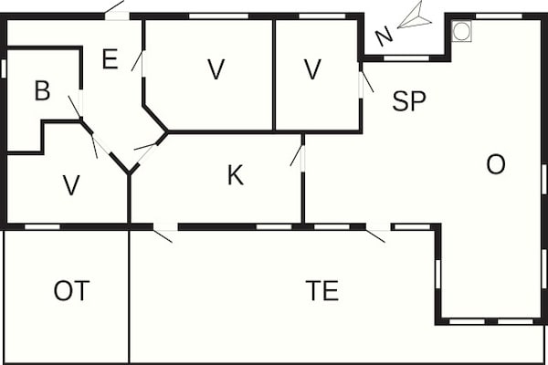 Foto van 6 persoons vakantie huis in Store Fuglede - Vakantiehuis in Store Fuglede - FloorPlan