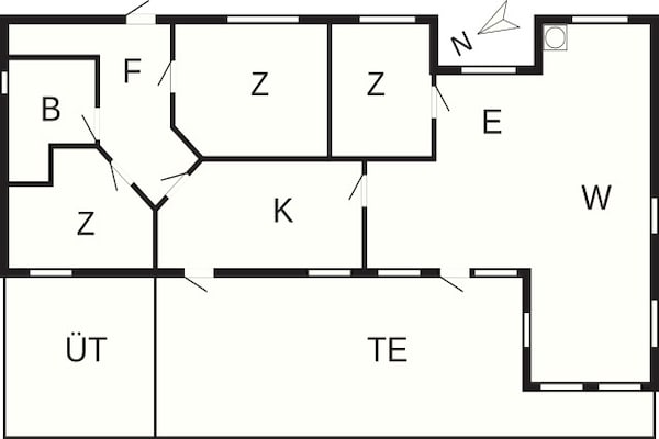 Foto van 6 persoons vakantie huis in Store Fuglede - Vakantiehuis in Store Fuglede - FloorPlan