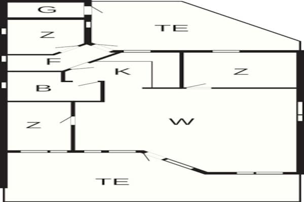 Foto van 6 persoons vakantie huis in Gedser-By Traum - Vakantiehuis in Gedser - FloorPlan