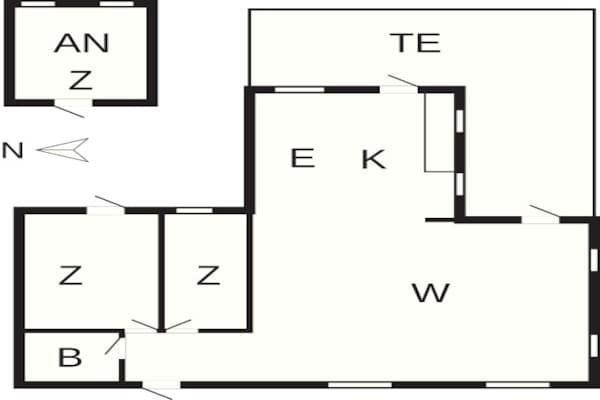 Foto van 6 persoons vakantie huis in Rødby-By Traum - Vakantiehuis in Rødby - FloorPlan