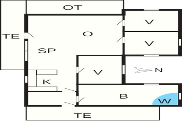 Foto van 6 persoons vakantie huis in Thisted-By Traum - Vakantiehuis in Thisted - FloorPlan