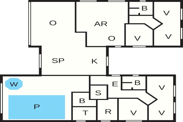 Foto van Luxe vakantieverblijf in Blavand - Vakantiehuis in Blåvand - FloorPlan