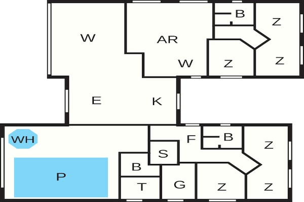 Foto van Luxe vakantieverblijf in Blavand - Vakantiehuis in Blåvand - FloorPlan