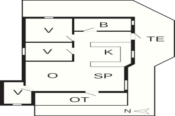 Foto van Licht strandhuis toevluchtsoord -- By Traum Ferienwohnungen - FloorPlan
