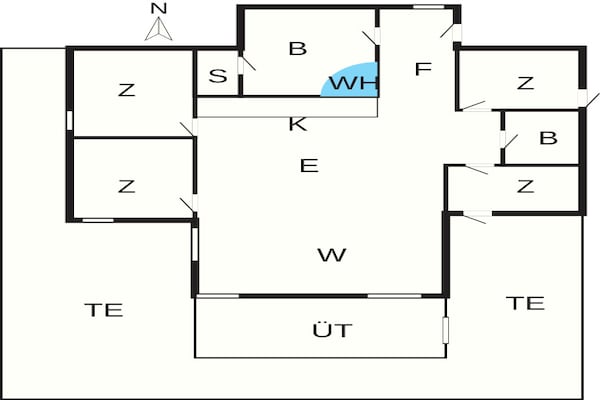 Foto van Rustig toevluchtsoord in de natuur -- By Traum Ferienwohnungen - FloorPlan
