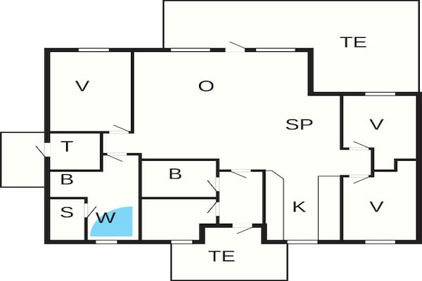 Foto van 8 persoons vakantie huis in Aabenraa-By Traum - Vakantiehuis in Aabenraa - FloorPlan