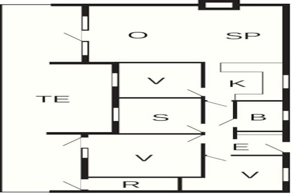Foto van 7 persoons vakantie huis in Toftlund-By Traum - Vakantiehuis in Toftlund - FloorPlan