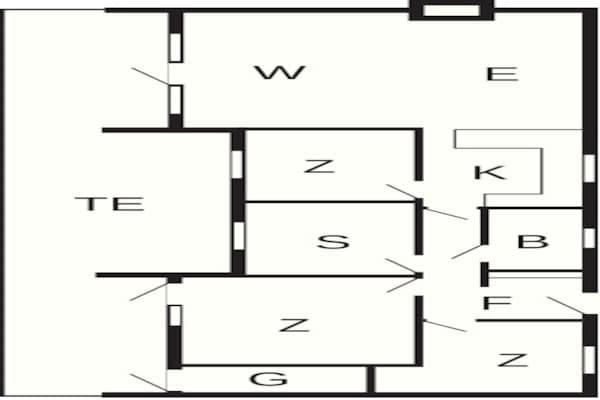 Foto van 7 persoons vakantie huis in Toftlund-By Traum - Vakantiehuis in Toftlund - FloorPlan