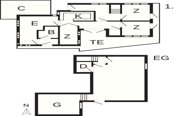 Foto van 6 persoons vakantie huis in Ebeltoft - Vakantiehuis in Ebeltoft - FloorPlan
