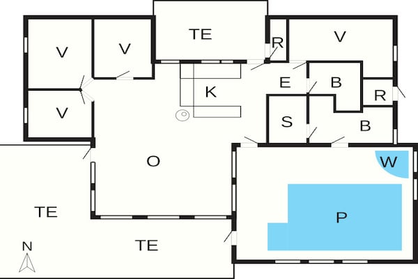 Foto van 12 persoons vakantie huis in Saltum-By Traum - Vakantiehuis in Saltum - FloorPlan