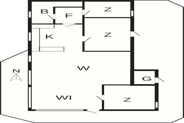 Foto van 6 persoons vakantie huis in Løkken-By Traum - Vakantiehuis in Løkken - FloorPlan